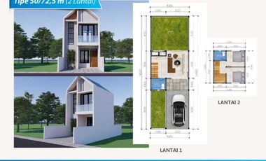 Rumah 2 lt Termurah diHertasning Baru 12 menit dari Jln Pettarani Mks