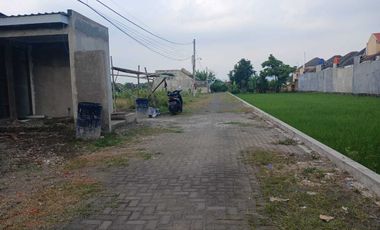 TANAH KAVLING KONSEP CLUSTER DI BANGUNTAPAN BANTUL LT 99M2 VIEW SAWAH
