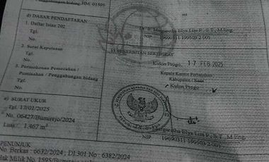 JUAL TANAH DI BUMIREJO LENDAH KULONPROGO