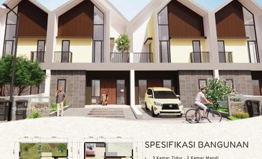 Rumah 2 Lantai, 3KT, 2KM Free Biaya2 Di Velvet Juanda, Damarsih, SDA
