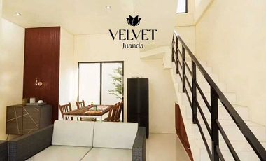 Rumah 2 Lantai, 3KT, 2KM Free Biaya2 Di Velvet Juanda, Damarsih, SDA