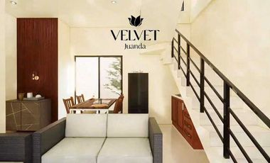 Rumah 2 Lantai, 3KT, 2KM Free Biaya2 Di Velvet Juanda, Damarsih, SDA
