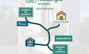 Rumah 2 Lantai Gaya Minimalis lok Strategis bandung, Adesya residence