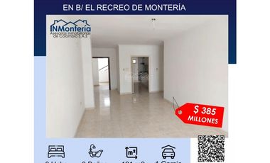 SE VENDE  APARTAMENTO EN ZONA NORTE DE MONTERIA