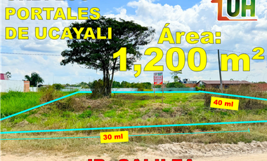 00666-REMATO TERRENO URBANO-URB. LOS PORTALES DE UCAYALI - A T 800 M2