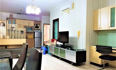 Disewakan Tahunan/Bulanan Townhouse Mediterania Garden Residences 1-Lantai Ground langsung taman + Pool 2 ha