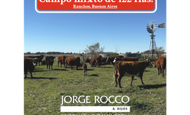 Campo en venta de 122 Has. mixto en Ranchos
