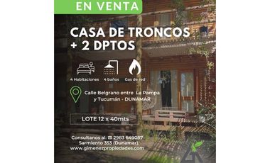Casa TRONCOS + 2 Deptos