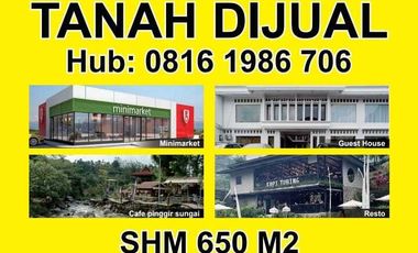 Dijual Tanah cocok untuk Kafe , Minimarket, Guest House, Shop House