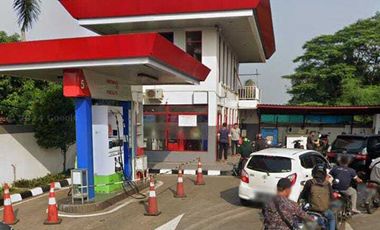 SPBU aktif,  SHM + Ijin SPBU 25 ton/hari Pondok Aren Tangsel CL 524