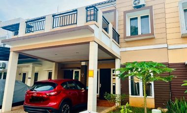 DISEWAKAN RUMAH SIAP HUNI 2 LANTAI DI RAFLESS HILL CIBUBUR