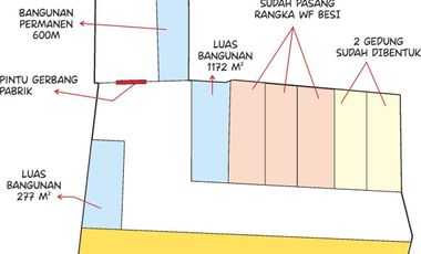 DIJUAL/DISEWAKAN TANAH DAN PABRIK DI JL. MAUK, TANGERANG