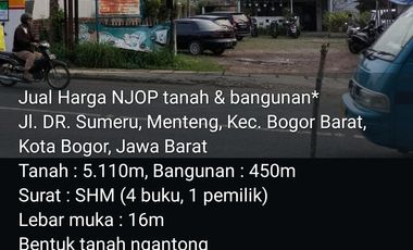 Jual Bawah Harga NJOP Tengah Kota Bogor