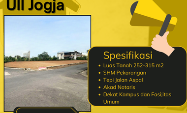 Tanah Jogja Area Kampus UII, View Sawah dan Merapi