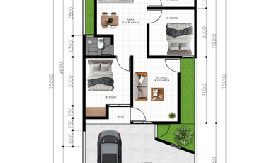 Dekat Kampus UAD 6 – Hunian Tropis Modern Wates Jogja Barat, SHM