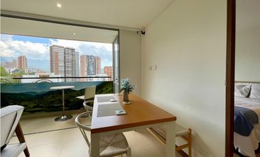Apartaestudio moderno para renta amoblada en el Poblado