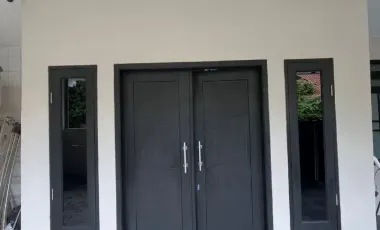 Dijual rumah 1.2 M mewah semifurnished LT 128 LB140 di galaxy depan taman