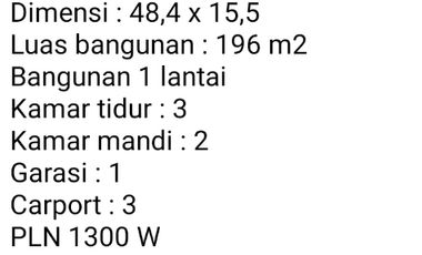 Rumah dekat Pasar Wates Tawang