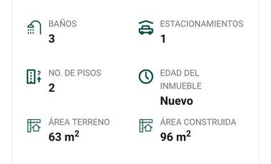 VENTA CASA  NUEVA  DE 3  RECS RIVERA DEL PALMAR  DE E.ZAPATA  ¡BAJA DE PRECIO ¡