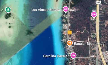 SE VENDE TERRENO COMERCIAL EN LA COSTERA DE BACALAR