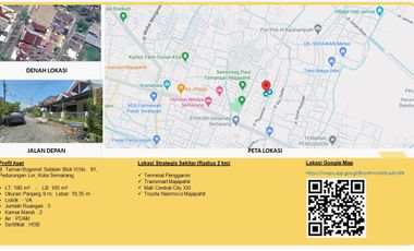 Rumah 4 Kamar Tidur 2 Kamar Mandi Siap Huni Perumahan Semarang Timur