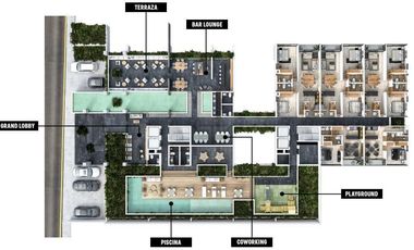DEPARTAMENTO EN VENTA EN MÉRIDA, STA GERTRUDIS, NORTEVEINTIUNO, MOD. 3, LISTO.