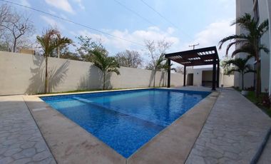 DEPARTAMENTO EN VENTA MERIDA, CONKAL, MERITANA, MOD. NIKTE, ENTREGA INMEDIATA.