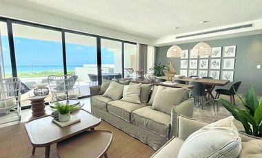 DEPTO EN VENTA MERIDA, PLAYA TELCHAC, TURENA, MOD A, FRENTE AL MAR, LISTO.