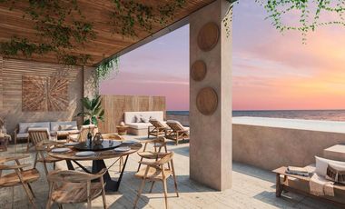 PENTHOUSE EN VENTA MERIDA, PLAYA SISAL, SANDRE L VILLAS, FRENTE AL MAR, LISTO.