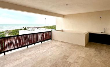 PENTHOUSE EN VENTA MERIDA, PLAYA SISAL, SANDRE L VILLAS, FRENTE AL MAR, LISTO.