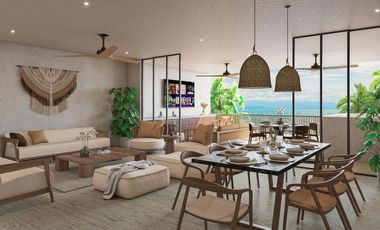 DEPARTAMENTO EN VENTA MERIDA, PLAYA SISAL, SANDRE LUXURY VILLAS, MOD A, LISTO.