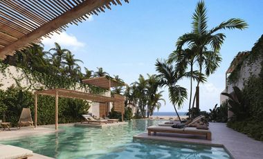 DEPARTAMENTO EN VENTA MERIDA, PLAYA SISAL, SANDRE LUXURY VILLAS, MOD A, LISTO.