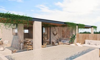 DEPARTAMENTO EN VENTA MERIDA, PLAYA SISAL, SANDRE LUXURY VILLAS, MOD A, LISTO.