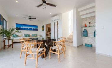 CASA EN VENTA MERIDA, PLAYA TELCHAC, BOCANA, FRENTE AL MAR, LISTO