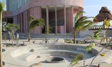 DEPARTAMENTO EN VENTA MERIDA, PLAYA TELCHAC, TEMPORADA, FRENTE AL MAR, LISTA.