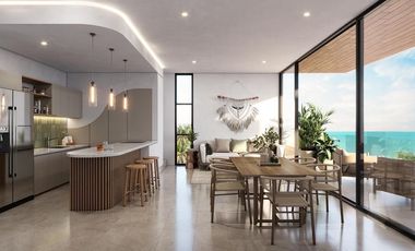 DEPARTAMENTO EN VENTA MERIDA, PLAYA TELCHAC, BLANCAMAR, MOD. LUXURY, AGO 2025.