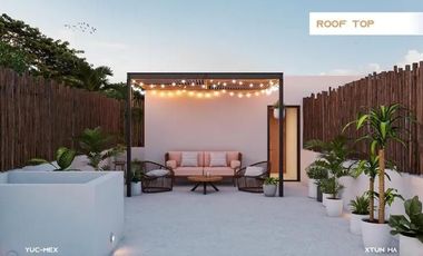 CASA EN VENTA MERIDA, PLAYA CHICXULUB, XTUN HA, TIPO TH EN 2DA FILA, A 2 MESES.