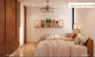 CASA EN VENTA MERIDA, PLAYA CHICXULUB, XTUN HA, TIPO TH EN 2DA FILA, A 2 MESES.