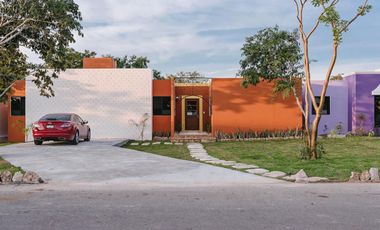 CASA EN VENTA MERIDA, CONKAL, QUINTAS BASPUL, MOD. TUCAN, ENTREGA INMEDIATA.