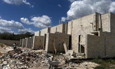 CASA EN VENTA MERIDA, KOMCHEN, TANNA ll, MOD. A DE 1 RECAMARA, A 12 MESES.