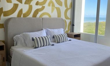 DEPARTAMENTO EN RENTA PLAYA TELCHAC TEMPORADA MOD DOBLE ALTURA EQUIPADO, LISTO.