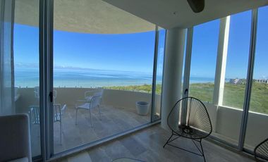 DEPARTAMENTO EN RENTA PLAYA TELCHAC TEMPORADA MOD DOBLE ALTURA EQUIPADO, LISTO.