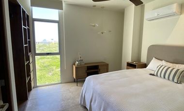 DEPARTAMENTO EN RENTA PLAYA TELCHAC TEMPORADA MOD DOBLE ALTURA EQUIPADO, LISTO.