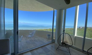 DEPARTAMENTO EN RENTA PLAYA TELCHAC TEMPORADA MOD DOBLE ALTURA EQUIPADO, LISTO.