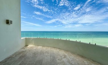 DEPTO EN VENTA, PLAYA TELCHAC, TEMPORADA, MOD. DOBLE ALTURA, FRENTE AL MAR,LISTO