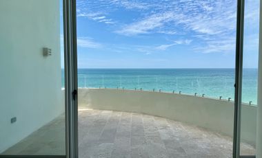 DEPTO EN VENTA, PLAYA TELCHAC, TEMPORADA, MOD. DOBLE ALTURA, FRENTE AL MAR,LISTO