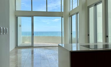 DEPTO EN VENTA, PLAYA TELCHAC, TEMPORADA, MOD. DOBLE ALTURA, FRENTE AL MAR,LISTO