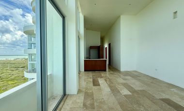 DEPTO EN VENTA, PLAYA TELCHAC, TEMPORADA, MOD. DOBLE ALTURA, FRENTE AL MAR,LISTO