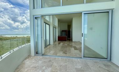 DEPTO EN VENTA, PLAYA TELCHAC, TEMPORADA, MOD. DOBLE ALTURA, FRENTE AL MAR,LISTO