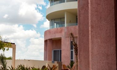 DEPTO EN VENTA, PLAYA TELCHAC, TEMPORADA, MOD. DOBLE ALTURA, FRENTE AL MAR,LISTO